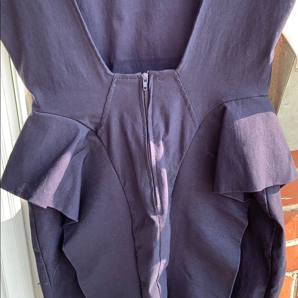 Stretchy navy blue dress - Picture 4 of 5